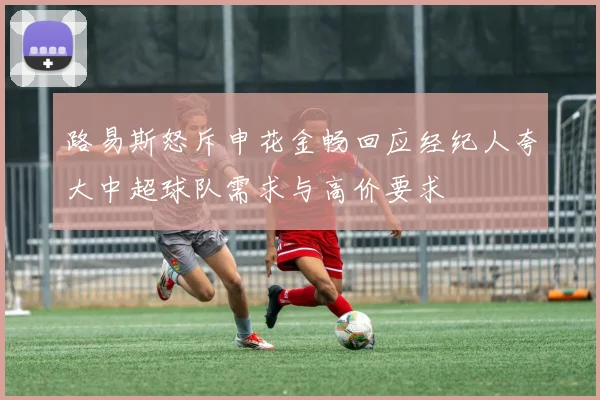 路易斯怒斥申花金畅回应经纪人夸大中超球队需求与高价要求